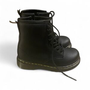 Dr. Martens Kids Black Lace-Up Boots